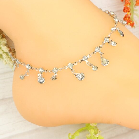 "Handmade Anklet – Elegant & Delicate Jewelry for Women | UNVRC1268 - Picture 2 of 10